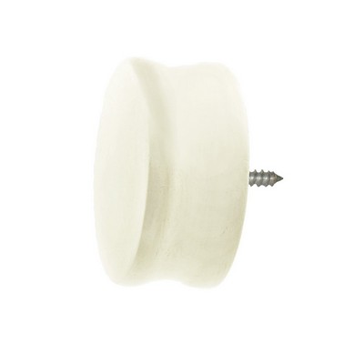 Menagerie Stylized End Cap  Aged White